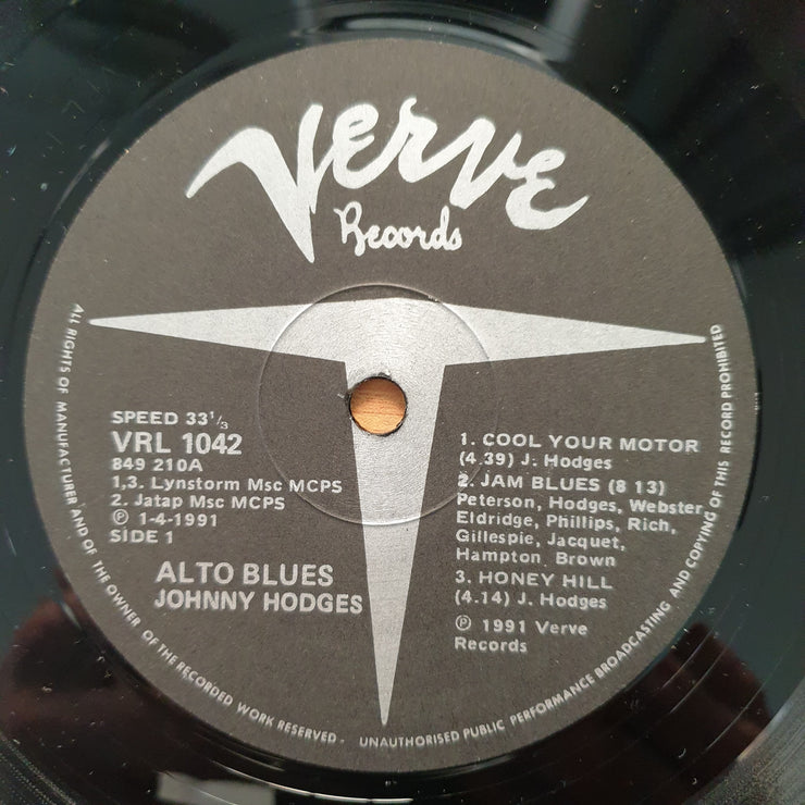 Johnny Hodges – Alto Blue - Vinyl LP Record - Very-Good+ Quality (VG+)