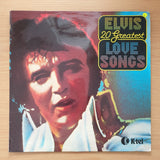 Elvis Presley - 20 Greatest Love Songs - Vinyl LP Record - Very-Good- Quality (VG-) (minus)