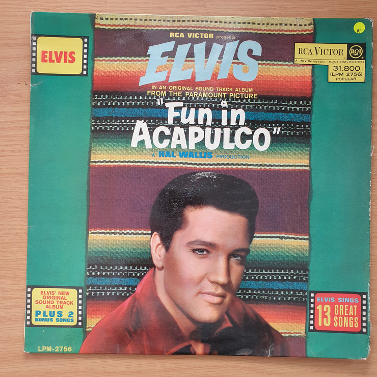 Elvis Presley – Fun In Acapulco - Vinyl LP Record - Very-Good Quality (VG) (verry)