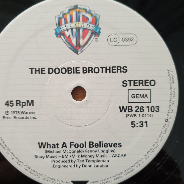 The Doobie Brothers – What A Fool Believes - Limited Edition - 45rpm - Vinyl LP Record - Very-Good+ Quality (VG+) (verygoodplus)