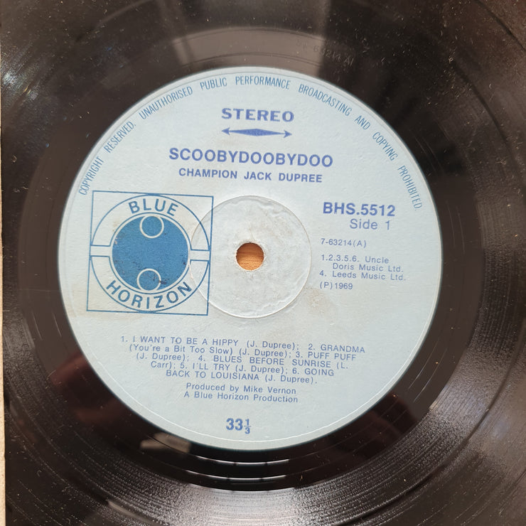 Champion Jack Dupree – Scoobydoobydoo - Vinyl LP Record - Very-Good+ Quality (VG+) (verygoodplus)