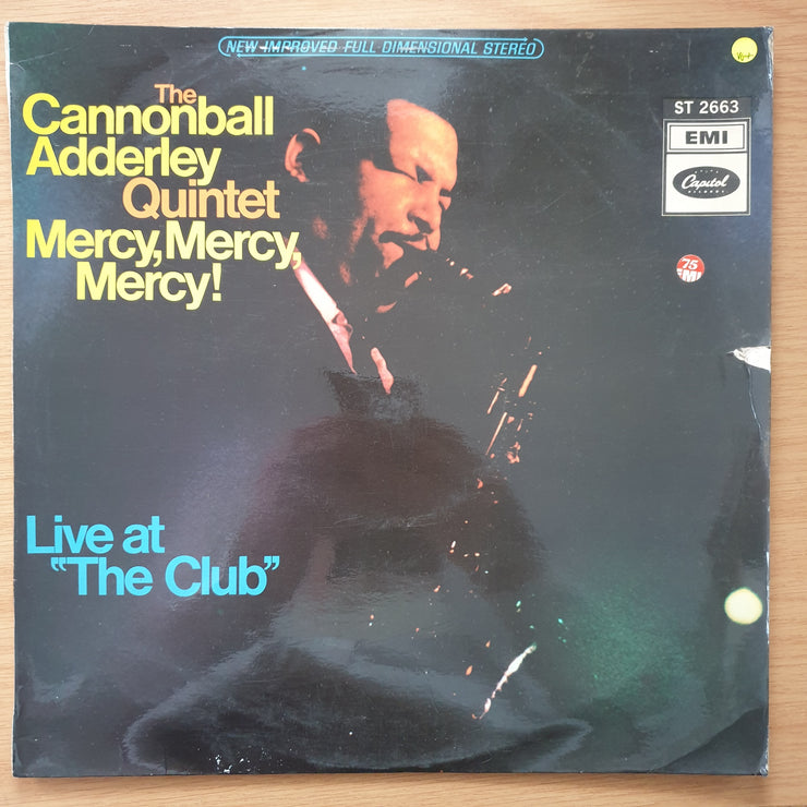 The Cannonball Adderley Quintet – Mercy, Mercy, Mercy! - Live At "The Club" – Vinyl LP Record - Very-Good+ Quality (VG+)
