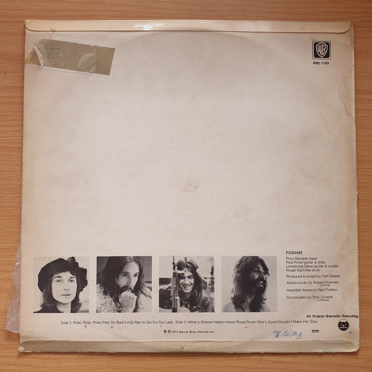 Foghat – Foghat - Vinyl LP Record - Very-Good+ Quality (VG+)