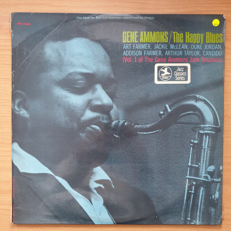Gene Ammons – The Happy Blues - Vinyl LP Record - Very-Good+ Quality (VG+)