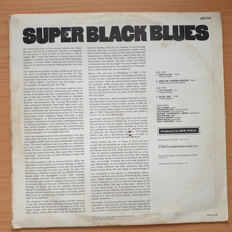 Super Black Blues Band Featuring T-Bone Walker, Big Joe Turner, Otis Spann – Vinyl LP Record  (VG)  (verry)