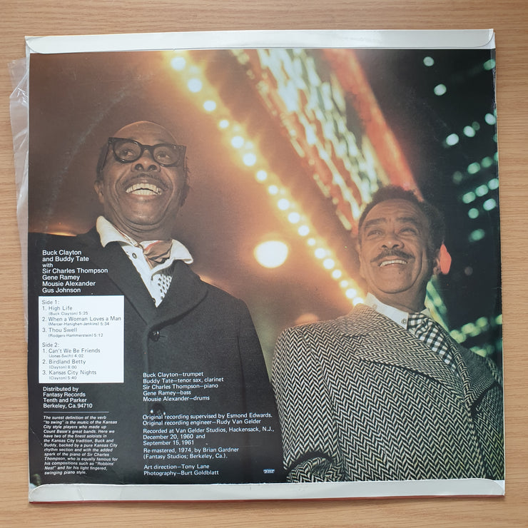 Buck Clayton & Buddy Tate – Kansas City Nights – Vinyl LP Record - Very-Good+ Quality (VG+) (verygoodplus)