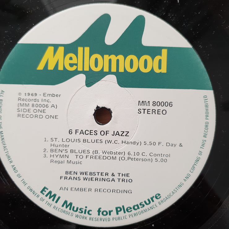 6 Faces of Jazz - Double Vinyl LP Record - Very-Good+ Quality (VG+)