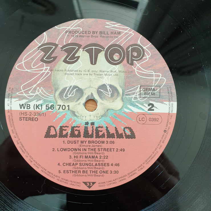 ZZ Top – Degüello – Vinyl LP Record - Very-Good+ Quality (VG+) (verygoodplus)