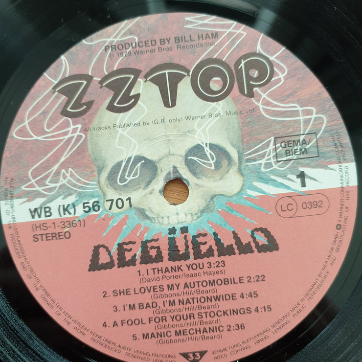 ZZ Top – Degüello – Vinyl LP Record - Very-Good+ Quality (VG+) (verygoodplus)