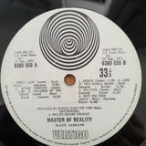 Black Sabbath – Master Of Reality - Vinyl LP Record - Very-Good- Quality (VG-) (minus)