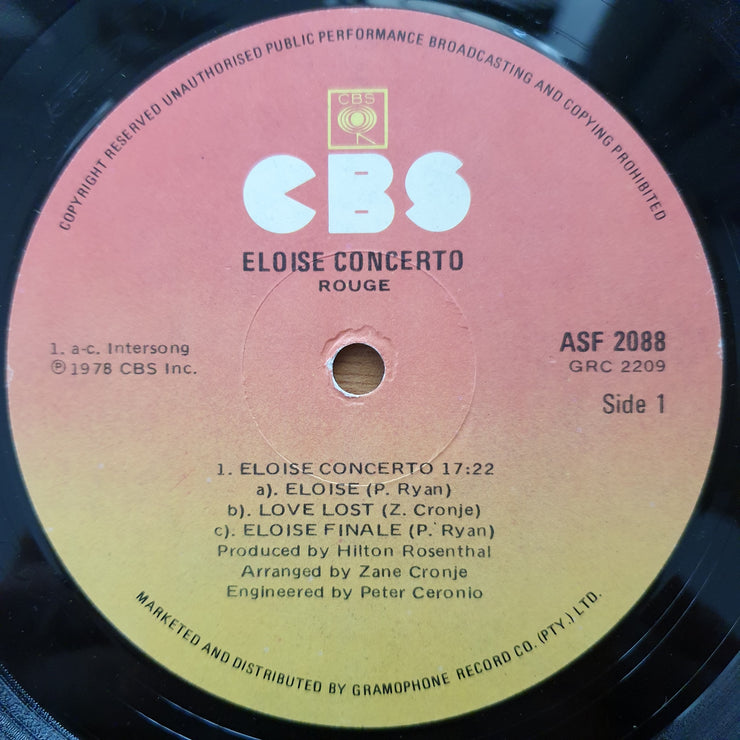 Rouge - Eloise Concerto - Vinyl LP Record - Very-Good+ Quality (VG+)