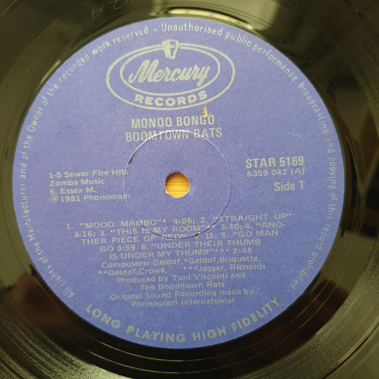 The Boomtown Rats – Mondo Bongo - Vinyl LP Record - Very-Good+ Quality (VG+) (verygoodplus)