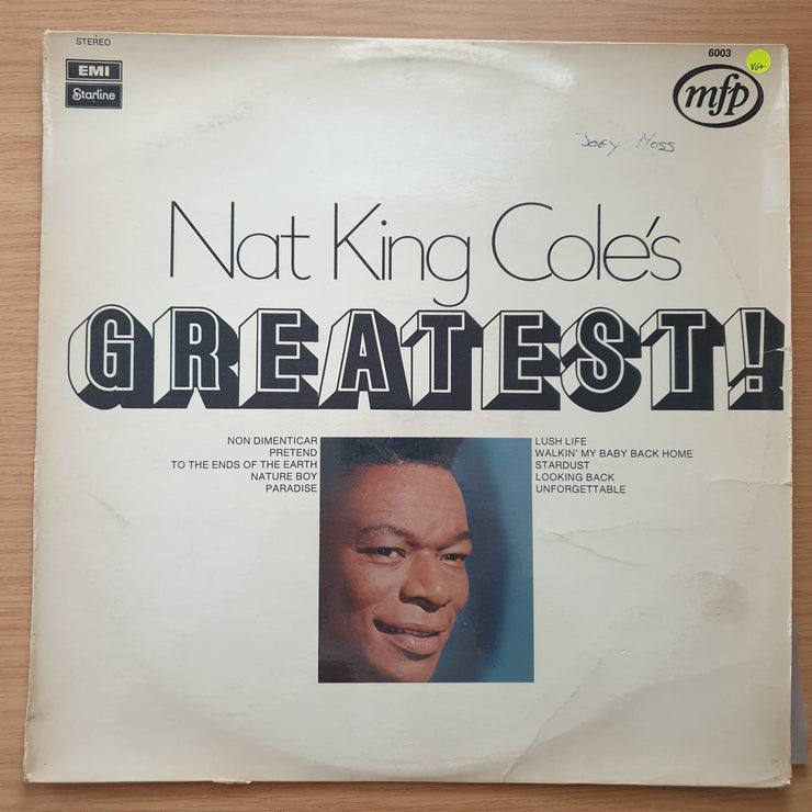 Nat King Cole - Nat King Cole's Greatest - Love Is The Thing - Vinyl LP Record - Very-Good+ Quality (VG+) (verygoodplus)