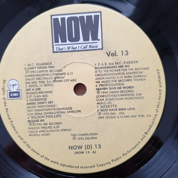 Now That's What I Call Music - Vol 13 - Original Artists - Vinyl LP Record - Very-Good+ Quality (VG+) (verygoodplus)