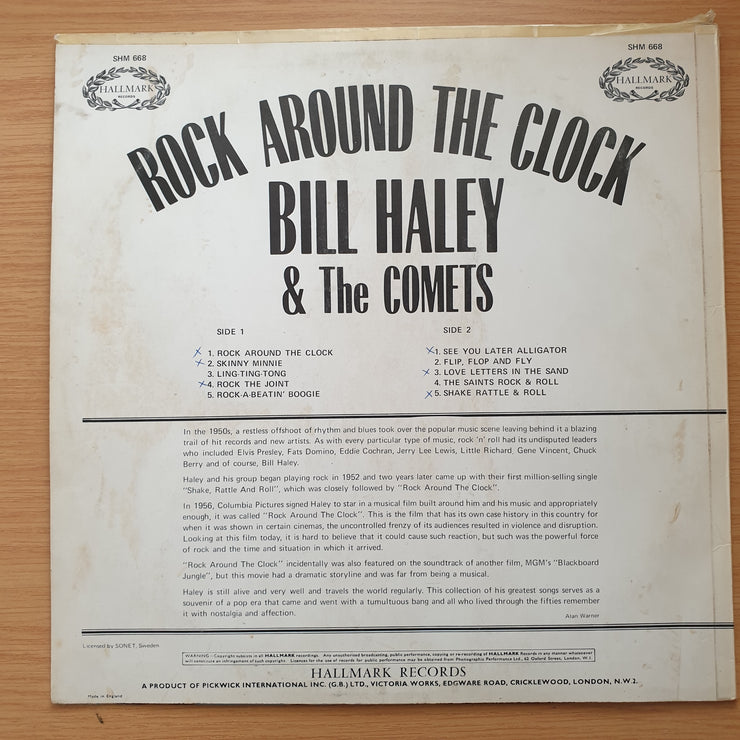 Bill Haley & The Comets – Rock Around The Clock - Vinyl LP Record - Very-Good Quality (VG)  (verry)