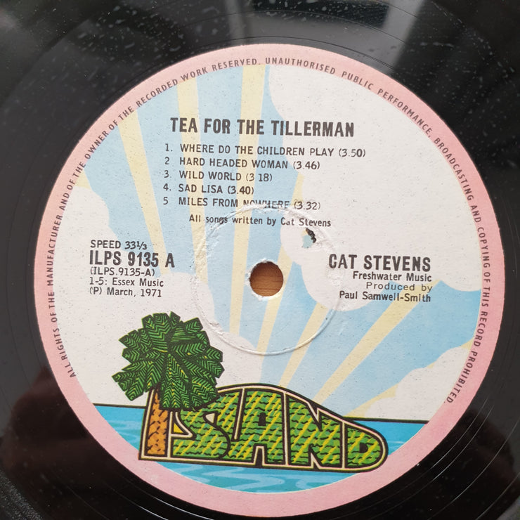 Cat Stevens ‎– Tea For The Tillerman - Vinyl LP Record (VG)