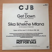 C.J.B.  ‎– Get Down / Sika Ikhekhe Mfana – Vinyl LP Record - Very-Good+ Quality (VG+) (verygoodplus)