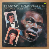 Johnny Mathis And Natalie Cole – Unforgettable: A Musical Tribute To Nat King Cole - Vinyl LP Record - Very-Good+ Quality (VG+) (verygoodplus)