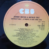 Johnny Mathis And Natalie Cole – Unforgettable: A Musical Tribute To Nat King Cole - Vinyl LP Record - Very-Good+ Quality (VG+) (verygoodplus)