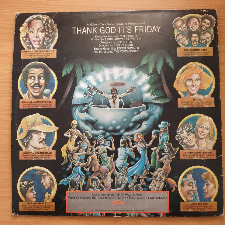 Thank G-D It's Friday - Original Motion Picture Soundtrack - Vinyl LP Record - Very-Good Quality (VG)  (verry)