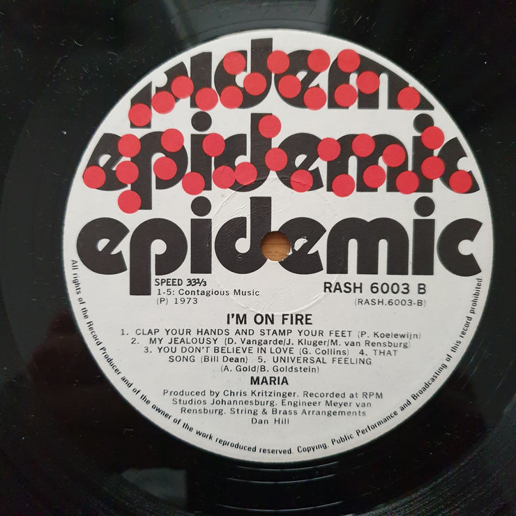 Maria – I'm On Fire - Vinyl LP Record  (VG+)