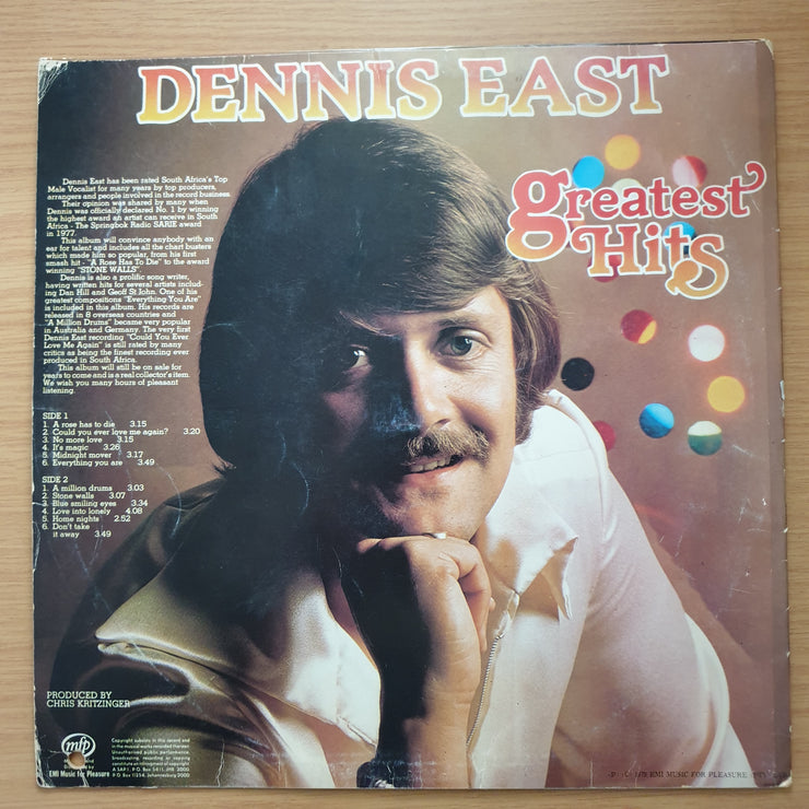 Dennis East - Greatest Hits - Vinyl LP Record - Very-Good- Quality (VG-) (minus)