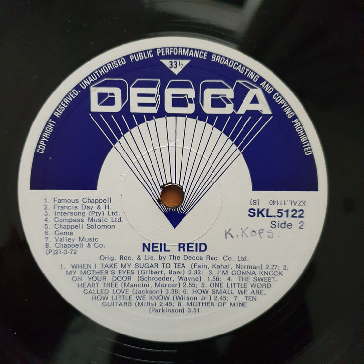 Neil Reid – Neil Reid - Vinyl LP Record - Very-Good+ Quality (VG+) (verygoodplus)