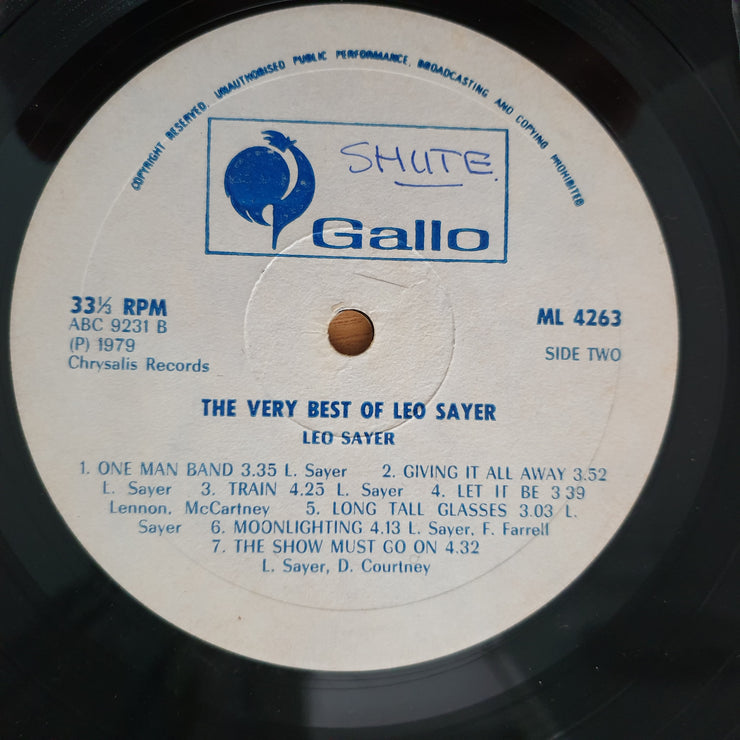 Leo Sayer - The Very Best of Leo Sayer (Rhodesia)- Vinyl LP Record - Very-Good+ Quality (VG+)