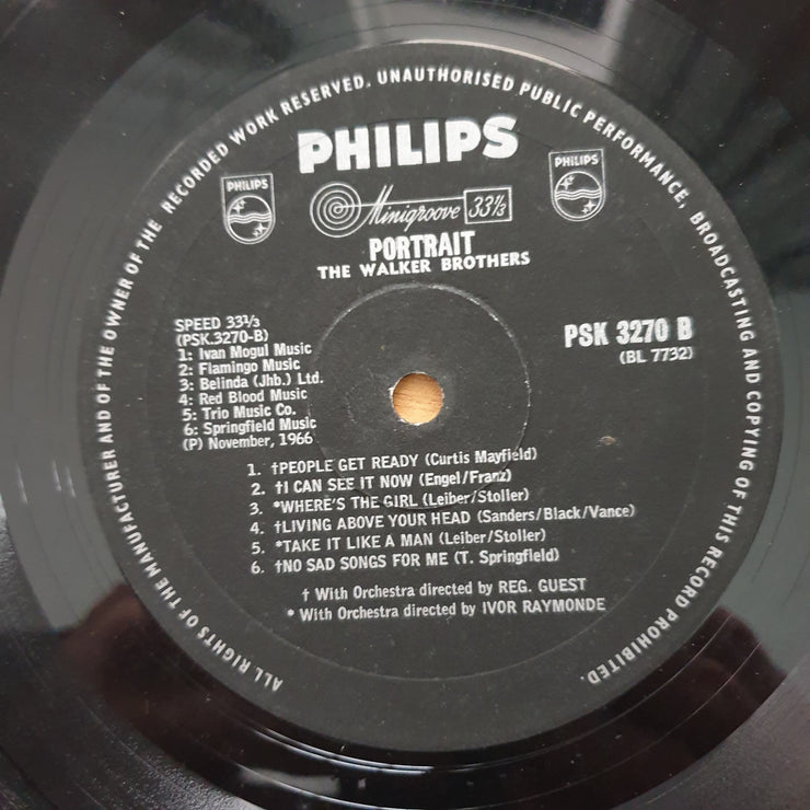 The Walker Brothers – Portrait - Vinyl LP Record  (VG)