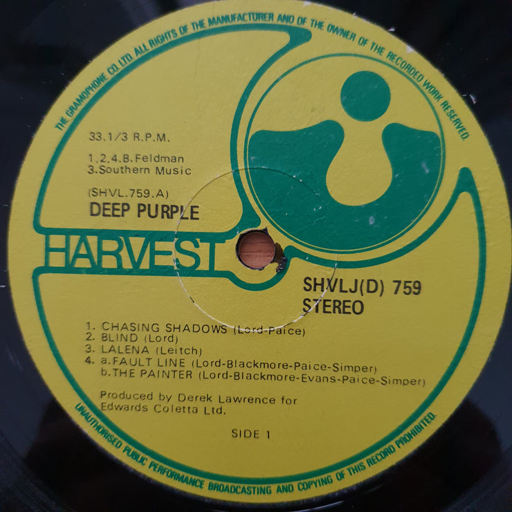 Deep Purple – Deep Purple - Vinyl LP Record - Very-Good+ Quality (VG+) (verygoodplus)