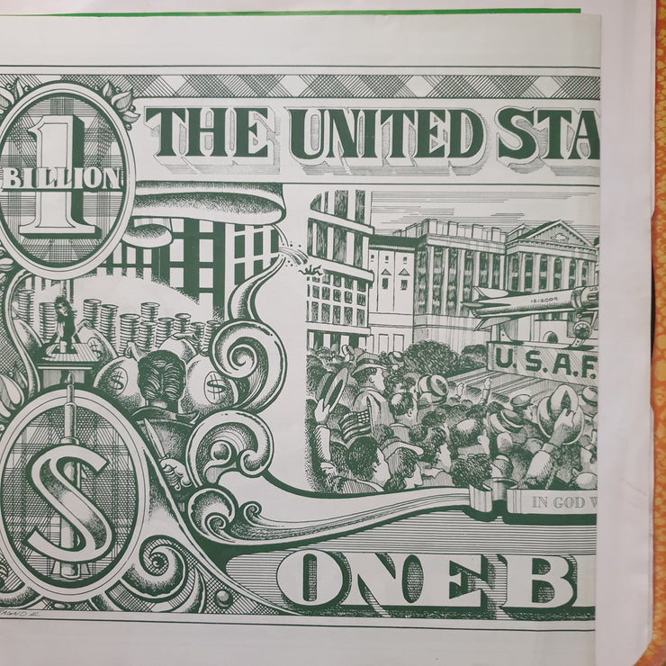 Alice Cooper ‎– Billion Dollar Babies - With Dollar Bill, Original Lyrics Sheet and Band Poster - Vinyl LP Record - Very-Good+ Quality (VG+) (verygoodplus)