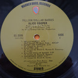 Alice Cooper ‎– Billion Dollar Babies - With Dollar Bill, Original Lyrics Sheet and Band Poster - Vinyl LP Record - Very-Good+ Quality (VG+) (verygoodplus)
