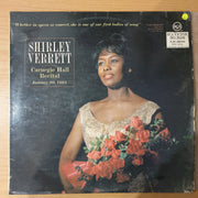 Shirley Verrett – Carnegie Hall Recital - January 30, 1965 - Vinyl LP Record - Very-Good+ Quality (VG+) (verygoodplus)