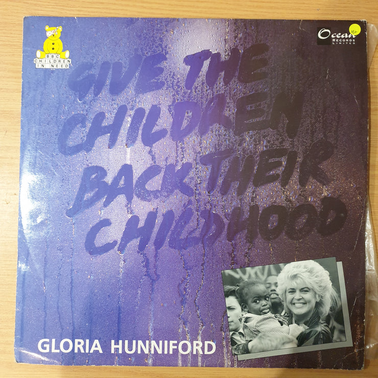 Give The Children Back Their Childhood - Gloria Hunniford (12" 45 RPM)- Vinyl LP Record - Very-Good+ Quality (VG+) (verygoodplus)