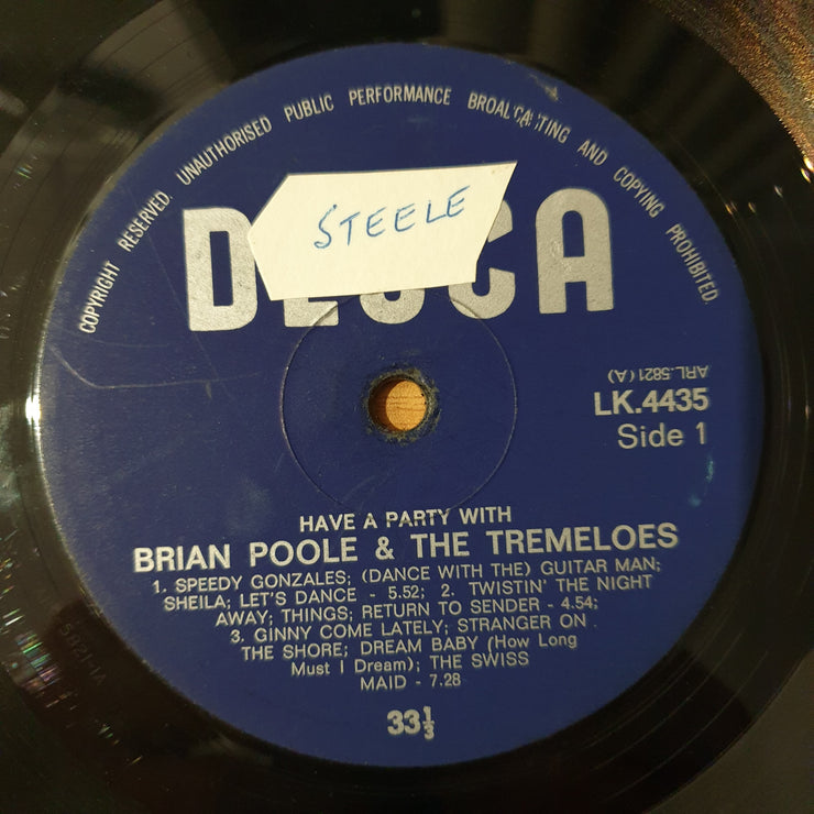 Brian Poole & The Tremeloes – Have Party With - Vinyl LP Record - Vinyl LP Record - Very-Good Quality (VG)  (verry)