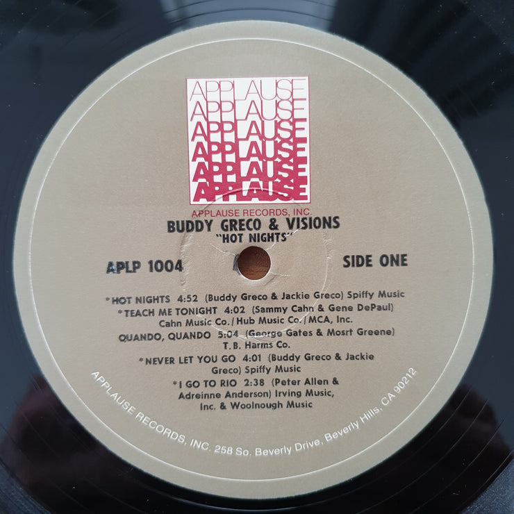 Buddy Greco & Visions – Hot Nights– Vinyl LP Record - Very-Good+ Quality (VG+) (verygoodplus)
