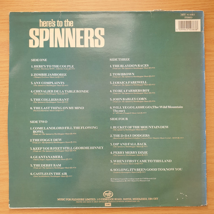 The Spinners – Here's To The Spinners – Vinyl LP Record - Very-Good+ Quality (VG+) (verygoodplus)