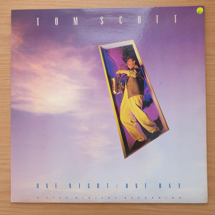 Tom Scott – One Night / One Day - Vinyl LP Record - Very-Good+ Quality (VG+) (verygoodplus)