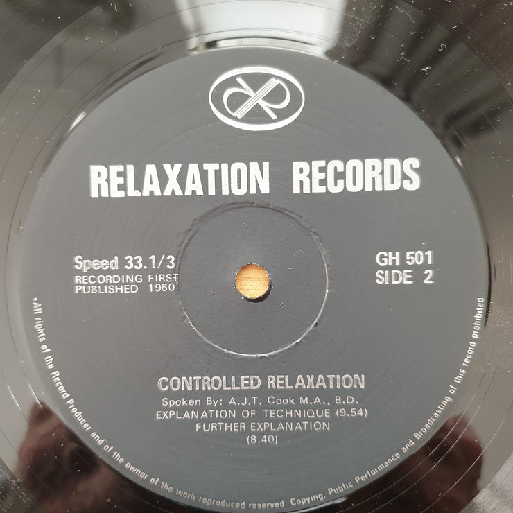 Controlled Relaxation - An Answer to Tension - Rev AJT Cook MABD - Vinyl LP Record - Very-Good+ Quality (VG+) (verygoodplus)