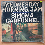 Simon & Garfunkel ‎– Wednesday Morning, 3 A.M.  - Vinyl LP Record - Very-Good- Quality (VG-) (minus)