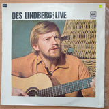 Des Lindberg – Live - Autographed - Vinyl LP Record - Very-Good+ Quality (VG+) (verygoodplus)