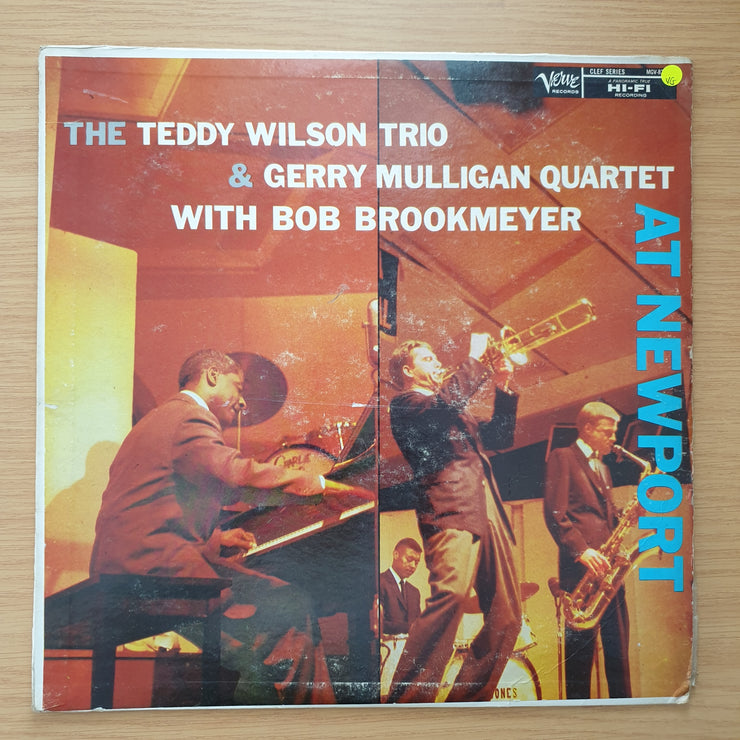 The Teddy Wilson Trio & Gerry Mulligan Quartet With Bob Brookmeyer – At Newport -  Vinyl LP Record - Very-Good Quality (VG)  (verry)