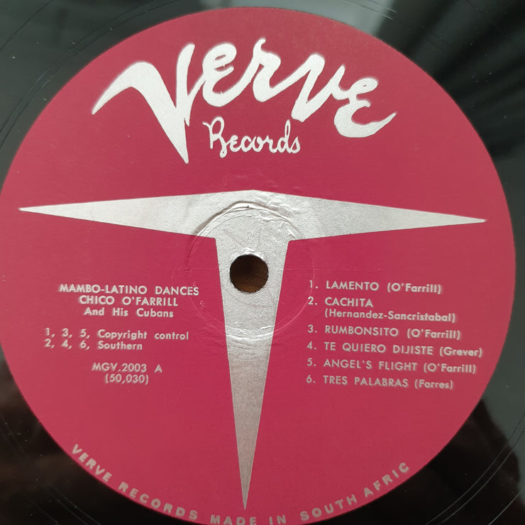 Chico O'Farrill And His Cubans – Mambo Latino Dances Chico O'Farrill Y All Stars Cubano - Mambo Latino Dances - Vinyl LP Record - Very-Good+ Quality (VG+) (verygoodplus)