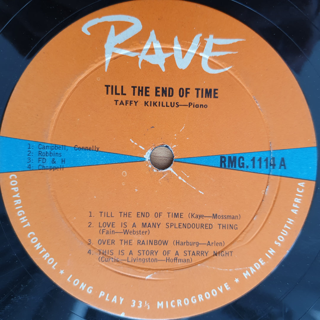 Taffy Kikillus - Till The End of Time - Vinyl LP Record - Very