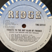 Dennis van Rooyen (and his Hot Club Quintette) & Ken Topman – Vinyl LP Record - Very-Good+ Quality (VG+) (verygoodplus)