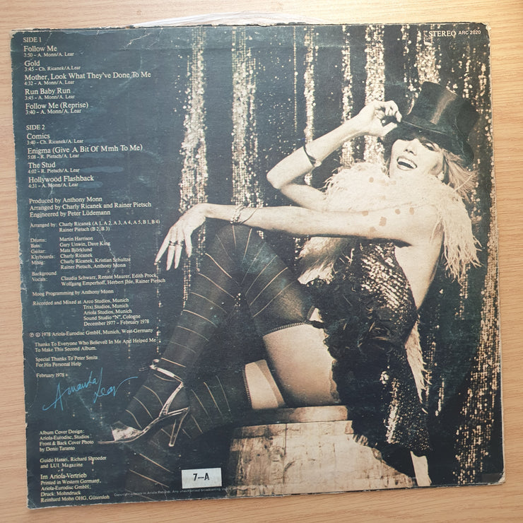 Amanda Lear – Sweet Revenge (Rhodesia/Zimbabwe) -  Vinyl LP Record - Very-Good Quality (VG)  (verry)