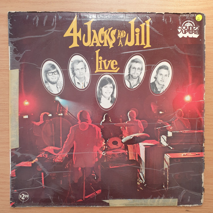 4 (Four) Jacks and a Jill - Live - Vinyl LP Record - Very-Good- Quality (VG-) (minus)