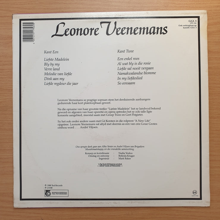 Leonore Veenemans - Goue Grotes - Vinyl LP Record - Very-Good Quality (VG)  (verry)