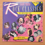 Rock Classics - 34 Hit Tracks - Original Artists - Double Vinyl LP Record - Good+ Quality (G+) (gplus)