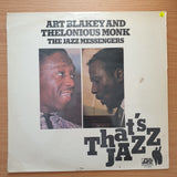 Art Blakey and Thelonious Monk ‎-  The Jazz Messengers - That's Jazz – Vinyl LP Record - Very-Good Quality (VG)  (verry)